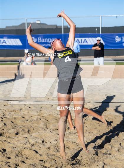 Thumbnail 2 in Estrella Foothills vs Gilbert Christian (AIA Pairs D-II Semifinals) photogallery.