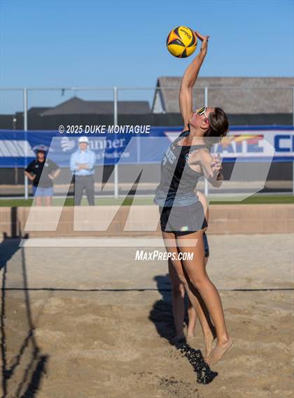 Thumbnail 2 in Estrella Foothills vs Gilbert Christian (AIA Pairs D-II Semifinals) photogallery.