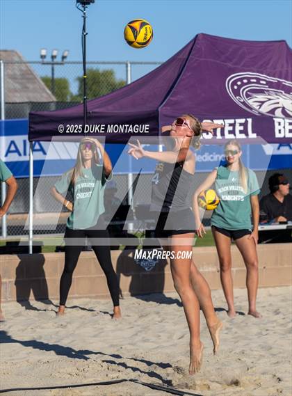 Thumbnail 2 in Estrella Foothills vs Gilbert Christian (AIA Pairs D-II Semifinals) photogallery.