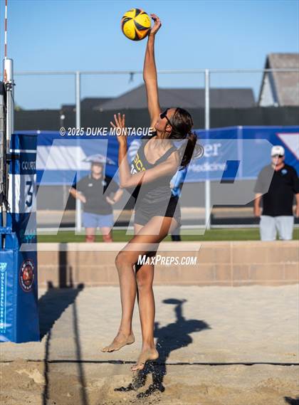 Thumbnail 3 in Estrella Foothills vs Gilbert Christian (AIA Pairs D-II Semifinals) photogallery.