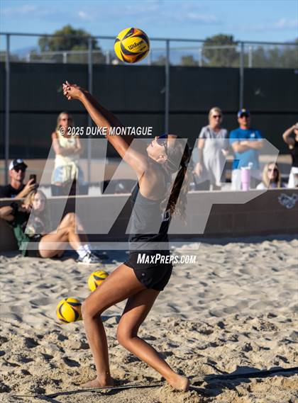 Thumbnail 3 in Estrella Foothills vs Gilbert Christian (AIA Pairs D-II Semifinals) photogallery.