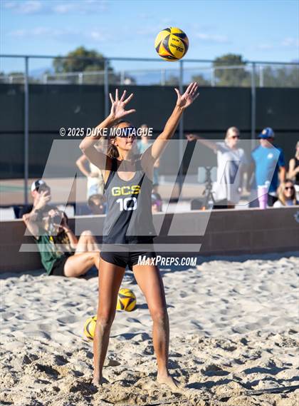 Thumbnail 3 in Estrella Foothills vs Gilbert Christian (AIA Pairs D-II Semifinals) photogallery.