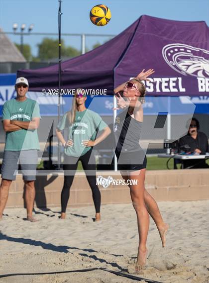 Thumbnail 2 in Estrella Foothills vs Gilbert Christian (AIA Pairs D-II Semifinals) photogallery.