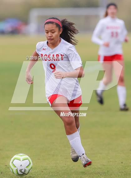 Thumbnail 1 in Rosary Academy vs. Cienega (Arizona Soccer Showcase) photogallery.