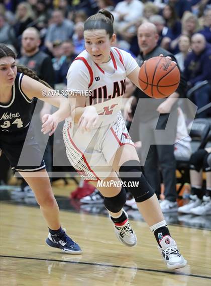 Thumbnail 3 in Notre Dame vs Hiland (OHSAA D4 Regional Final) photogallery.