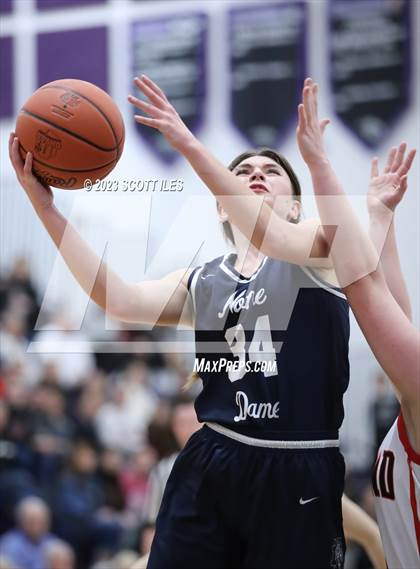 Thumbnail 2 in Notre Dame vs Hiland (OHSAA D4 Regional Final) photogallery.
