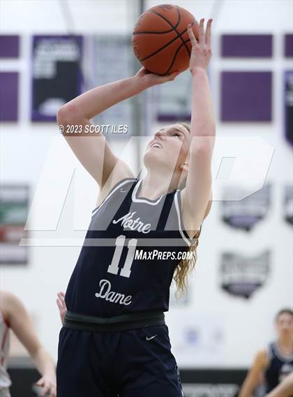 Thumbnail 2 in Notre Dame vs Hiland (OHSAA D4 Regional Final) photogallery.
