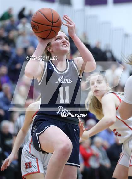 Thumbnail 3 in Notre Dame vs Hiland (OHSAA D4 Regional Final) photogallery.