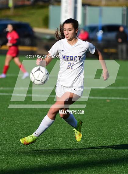 Thumbnail 3 in Mercy vs. Sacred Heart Academy (CIAC Class M Final) photogallery.