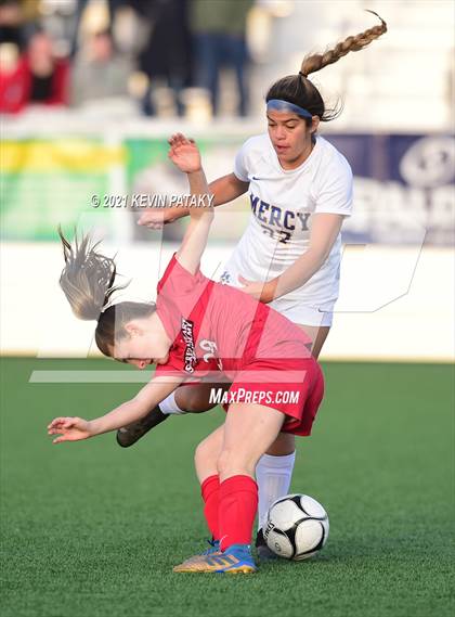 Thumbnail 1 in Mercy vs. Sacred Heart Academy (CIAC Class M Final) photogallery.