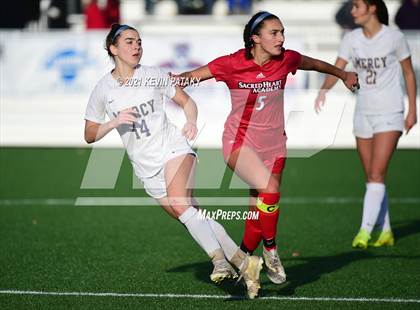 Thumbnail 3 in Mercy vs. Sacred Heart Academy (CIAC Class M Final) photogallery.
