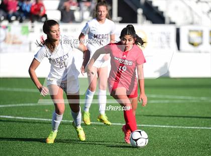 Thumbnail 2 in Mercy vs. Sacred Heart Academy (CIAC Class M Final) photogallery.