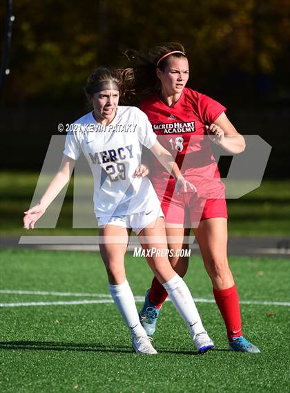 Thumbnail 2 in Mercy vs. Sacred Heart Academy (CIAC Class M Final) photogallery.