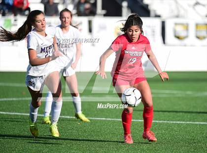 Thumbnail 1 in Mercy vs. Sacred Heart Academy (CIAC Class M Final) photogallery.