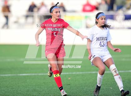 Thumbnail 2 in Mercy vs. Sacred Heart Academy (CIAC Class M Final) photogallery.