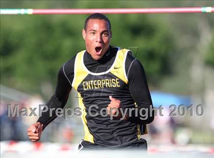 Thumbnail 1 in CIF NS Masters Championships (Boys High Jump)  photogallery.