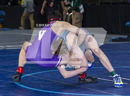 Thumbnail 3 in NYSPHSAA D1 Wrestling Championships (Semifinals 99 -126 lbs) photogallery.