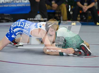 Thumbnail 3 in NYSPHSAA D1 Wrestling Championships (Semifinals 99 -126 lbs) photogallery.