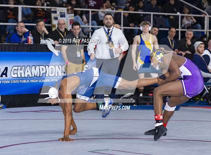 Thumbnail 2 in NYSPHSAA D1 Wrestling Championships (Semifinals 99 -126 lbs) photogallery.