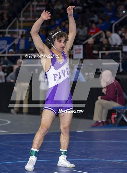 Thumbnail 2 in NYSPHSAA D1 Wrestling Championships (Semifinals 99 -126 lbs) photogallery.