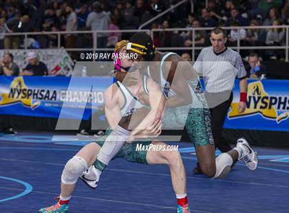 Thumbnail 2 in NYSPHSAA D1 Wrestling Championships (Semifinals 99 -126 lbs) photogallery.