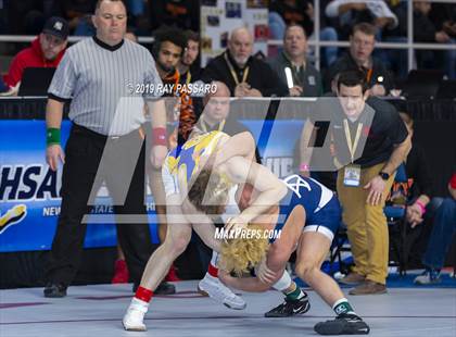 Thumbnail 2 in NYSPHSAA D1 Wrestling Championships (Semifinals 99 -126 lbs) photogallery.