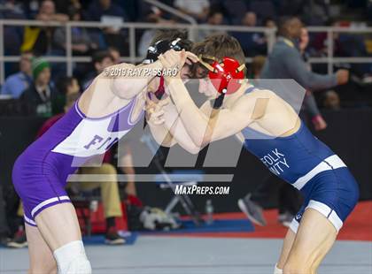 Thumbnail 1 in NYSPHSAA D1 Wrestling Championships (Semifinals 99 -126 lbs) photogallery.