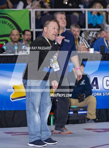 Thumbnail 2 in NYSPHSAA D1 Wrestling Championships (Semifinals 99 -126 lbs) photogallery.