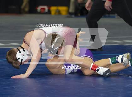 Thumbnail 3 in NYSPHSAA D1 Wrestling Championships (Semifinals 99 -126 lbs) photogallery.