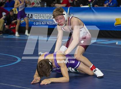 Thumbnail 3 in NYSPHSAA D1 Wrestling Championships (Semifinals 99 -126 lbs) photogallery.