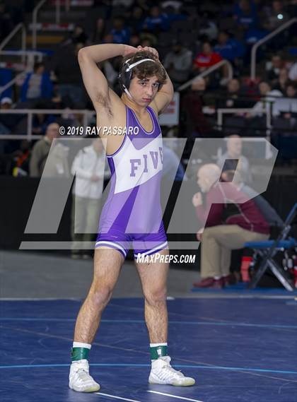 Thumbnail 3 in NYSPHSAA D1 Wrestling Championships (Semifinals 99 -126 lbs) photogallery.