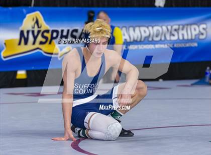 Thumbnail 3 in NYSPHSAA D1 Wrestling Championships (Semifinals 99 -126 lbs) photogallery.