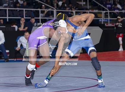 Thumbnail 1 in NYSPHSAA D1 Wrestling Championships (Semifinals 99 -126 lbs) photogallery.