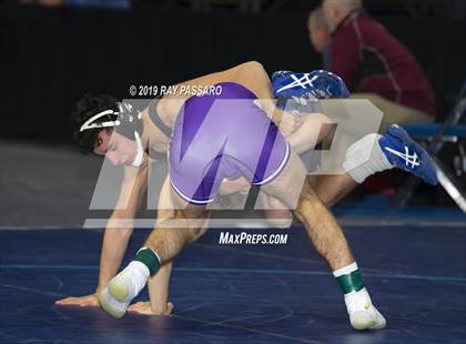 Thumbnail 1 in NYSPHSAA D1 Wrestling Championships (Semifinals 99 -126 lbs) photogallery.