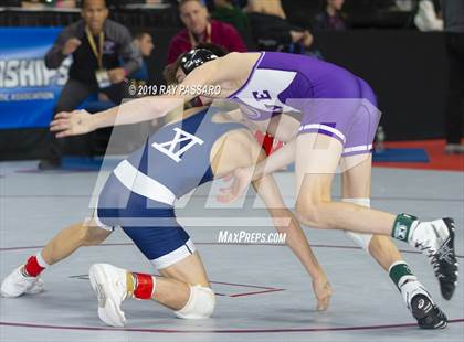 Thumbnail 3 in NYSPHSAA D1 Wrestling Championships (Semifinals 99 -126 lbs) photogallery.