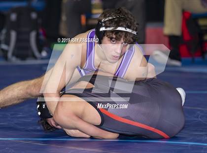 Thumbnail 1 in NYSPHSAA D1 Wrestling Championships (Semifinals 99 -126 lbs) photogallery.
