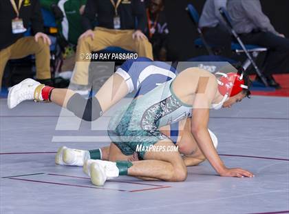Thumbnail 3 in NYSPHSAA D1 Wrestling Championships (Semifinals 99 -126 lbs) photogallery.