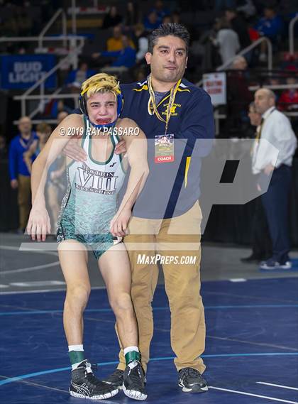 Thumbnail 3 in NYSPHSAA D1 Wrestling Championships (Semifinals 99 -126 lbs) photogallery.