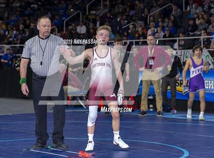 Thumbnail 2 in NYSPHSAA D1 Wrestling Championships (Semifinals 99 -126 lbs) photogallery.
