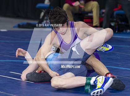 Thumbnail 1 in NYSPHSAA D1 Wrestling Championships (Semifinals 99 -126 lbs) photogallery.