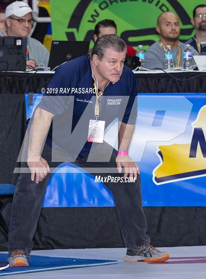 Thumbnail 3 in NYSPHSAA D1 Wrestling Championships (Semifinals 99 -126 lbs) photogallery.