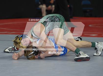 Thumbnail 1 in NYSPHSAA D1 Wrestling Championships (Semifinals 99 -126 lbs) photogallery.