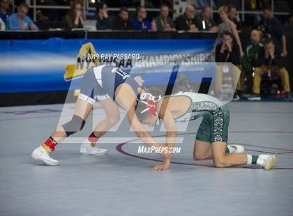 Thumbnail 3 in NYSPHSAA D1 Wrestling Championships (Semifinals 99 -126 lbs) photogallery.