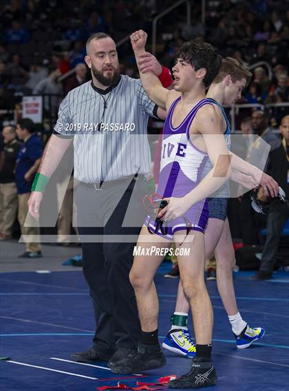 Thumbnail 2 in NYSPHSAA D1 Wrestling Championships (Semifinals 99 -126 lbs) photogallery.