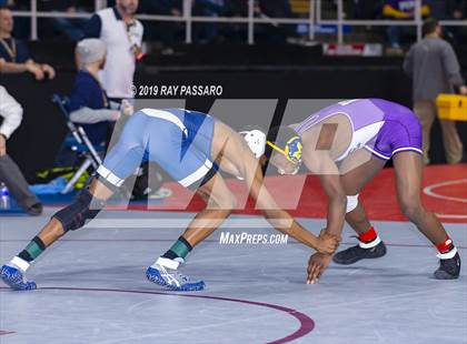 Thumbnail 2 in NYSPHSAA D1 Wrestling Championships (Semifinals 99 -126 lbs) photogallery.