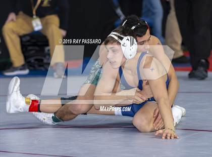 Thumbnail 1 in NYSPHSAA D1 Wrestling Championships (Semifinals 99 -126 lbs) photogallery.