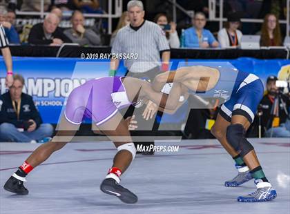 Thumbnail 1 in NYSPHSAA D1 Wrestling Championships (Semifinals 99 -126 lbs) photogallery.