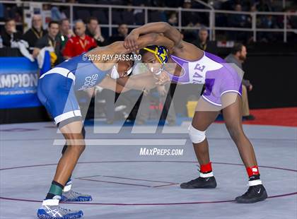 Thumbnail 3 in NYSPHSAA D1 Wrestling Championships (Semifinals 99 -126 lbs) photogallery.