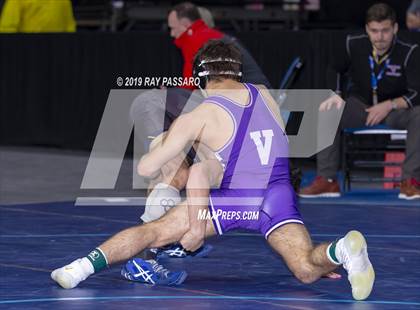 Thumbnail 2 in NYSPHSAA D1 Wrestling Championships (Semifinals 99 -126 lbs) photogallery.