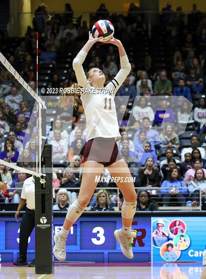 Thumbnail 3 in Grand Oaks vs. Cinco Ranch (UIL 6A Volleyball Final) photogallery.